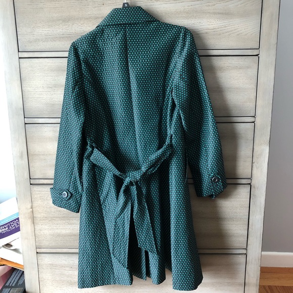 Wanko Green Polka Dot Trench Coat - Picture 4 of 5